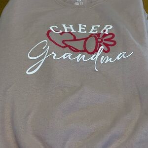 Sweatshirt cheer grandmother printed on front. New not worn. Xl